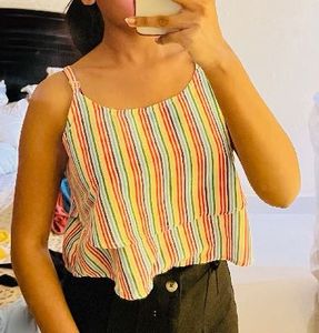 Striped Sleeveless Tank Top