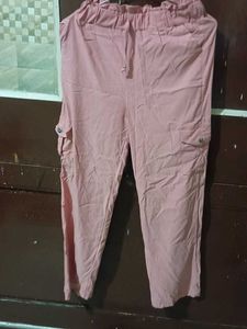 Peach Colour Cargo Bottom Wear