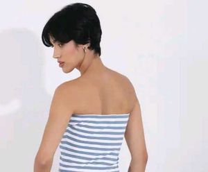 Blue &amp; White Striped Tube Top (New with Tag)