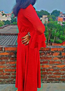 Beautiful Red Gown For Girls