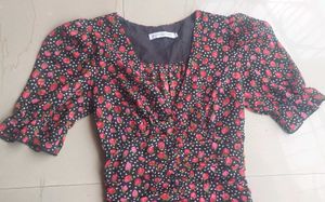 Atmosphere Black Floral Bodycon Mini Dress