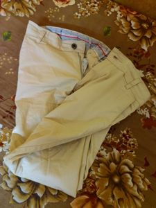 Cream Pant For Lady
