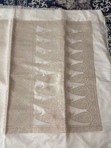 White Dyeable Banarasi Saree