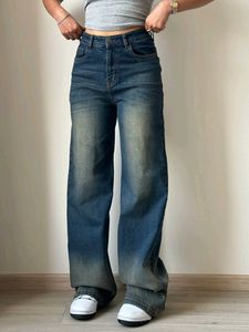 Vintage Wide Leg Denim Jeans