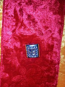 Velvet Yellow Stitched Kurta