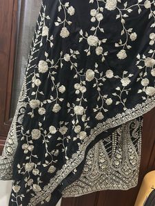 Black Embroidered Lehenga Choli