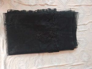 Elegant Black Net saree