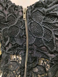 Crochet Lace Fringe Crop Top