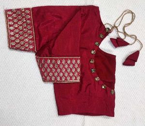 Red Silk Saree With Blouse