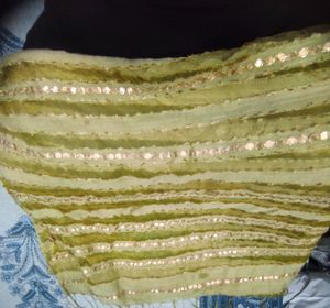 Beautiful Golden Dupatta For Women.
