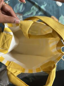 Nina Ricci Yellow Stripe Tote