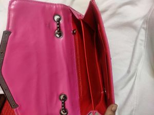 Hot pink sling bag