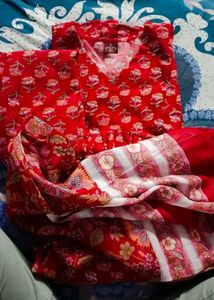New Cotton Anarkali suit Set