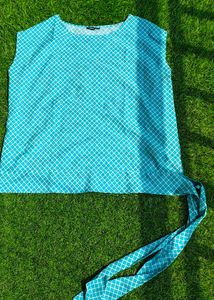 Cute Blue Patterned Top