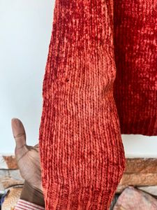 Red Velvet Pullover Sweater