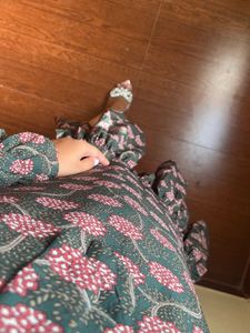 Floral Print Ruffle Dress