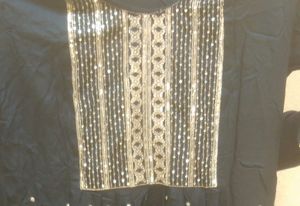 Black Top With Nick Work