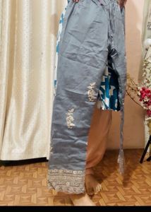 Embroidered Palazzo Pants
