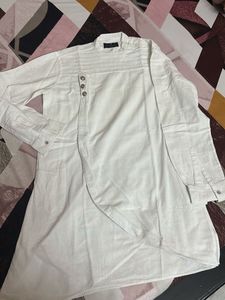 Men’s White Kurta - L