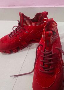 Men Sneakers Shoes Red Spring Edge Atom