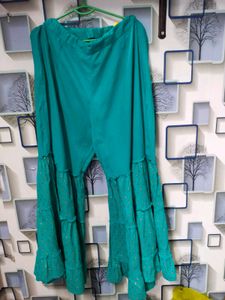 Elegant Lime Green Sharara Suit