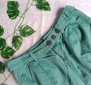Green Mini Skirt