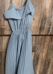 Pleated Flared Dress