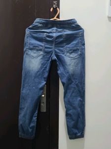 Stylish Blue Denim Joggers