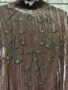 Embellished Velvet Top-1