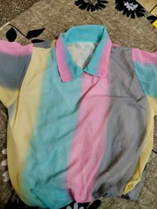 Rainbow Top With Free Jeans