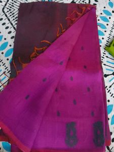 Purple Handloom Saree