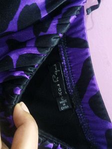 Purple Animal Print Dress