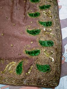 Designer Saree With Blouse 🔥🤎😍
