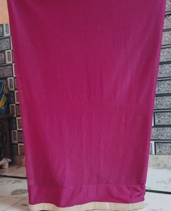 Pink Saree With Blouse