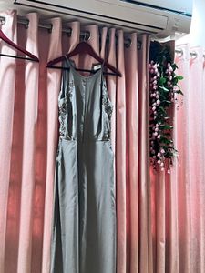 Elegant Gray Jumpsuit