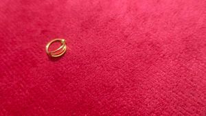 pure gold 16 k nose pin