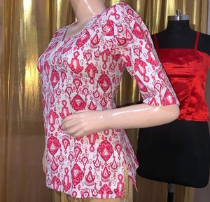 M Size Short Kurti Pure Cotton Unused Brand New