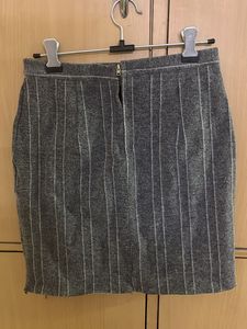 Stretch Acrylic Fabric Mini Skirt