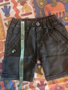 Boys White And Black Shorts