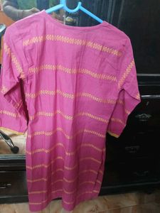 Pink Printed Kurta