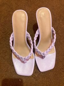 Lavender Braided Heels