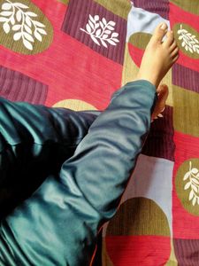Sporty Track Pant With Solid Dark Green Colour