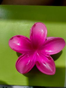 Pink Plumeria Hair Clip