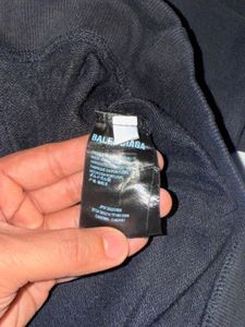 Balenciaga Hand Painted Black Hoodie