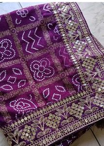 BANDHANI PRINTED SILK SAREE