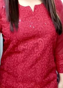 Chikan kari only Kurta For Women