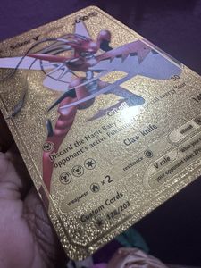 Pokemon Gold Card Scizor V Collectible Rare