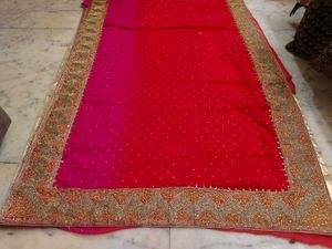 Heavy Work Saree With Blouse Piece