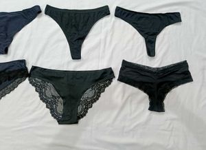 🇳🇿💫💗Pack Of 6 Black Thongs