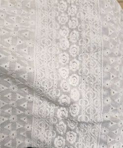 White Embroidered Palazzo Pants